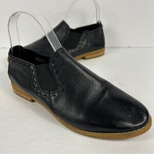 ❤️Hush Puppies Black Leather Flats 8